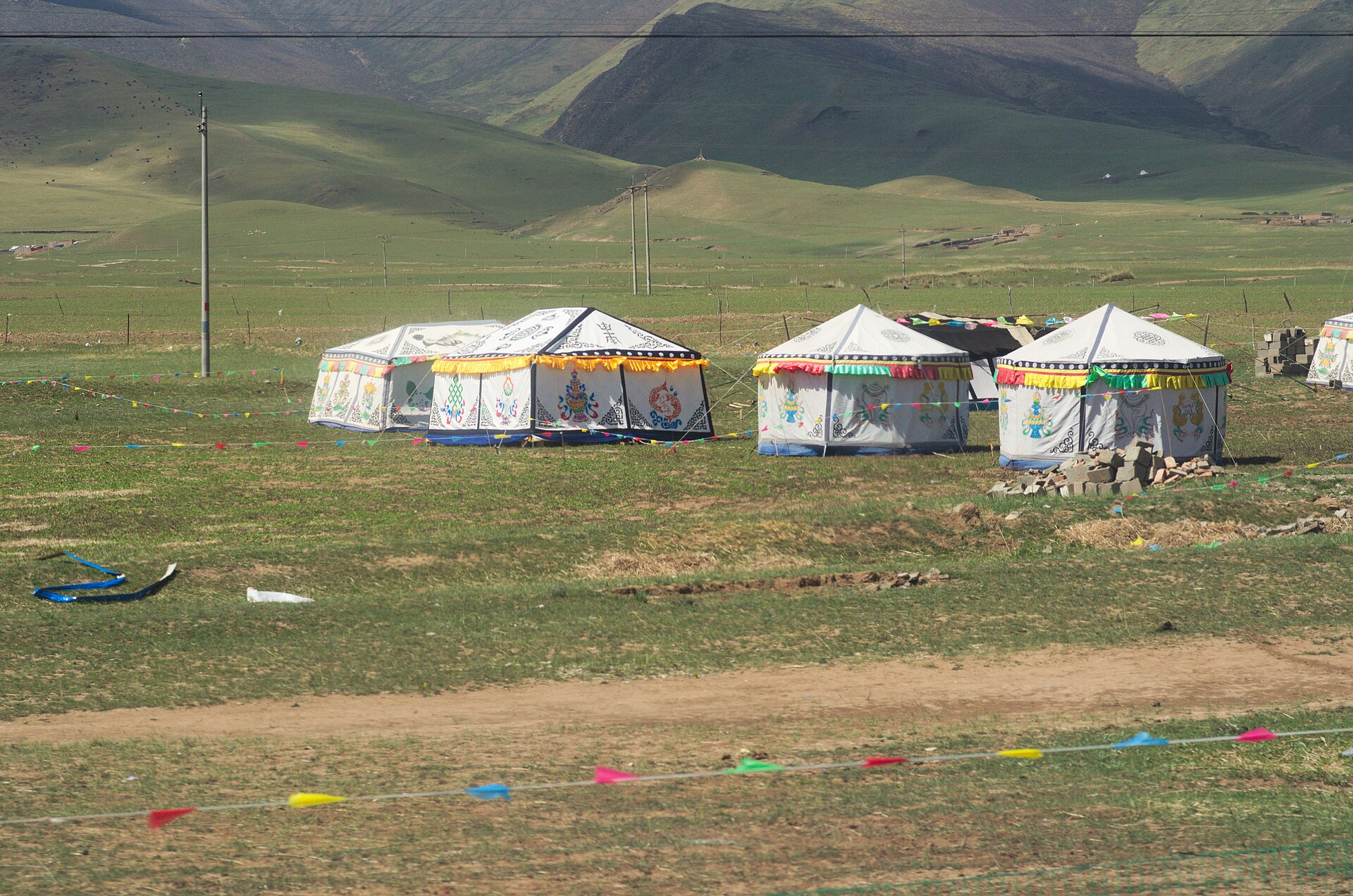 Lago Qinghai en la meseta tibetana